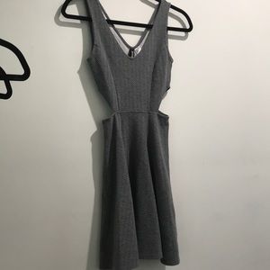 Sexy Gray Dress with cutouts